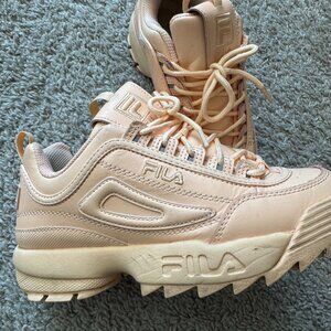 Peach Fila Disruptors 2 Premium Sneakers